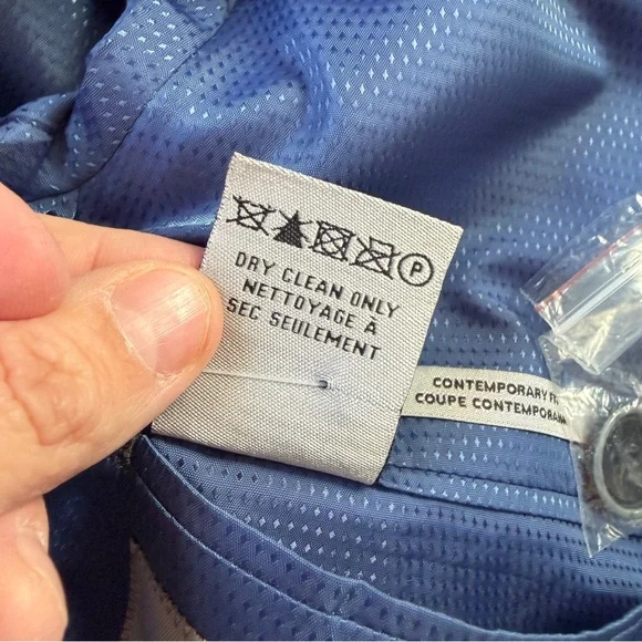 Le Chateau Mens Sports Coat Size 42 Formal Suit Jacket Grey Blue Plaid Business - Picture 11 of 11